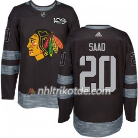 Chicago Blackhawks Trikot Brandon Saad 20 1917-2017 100th Anniversary Adidas Schwarz Authentic - Herren